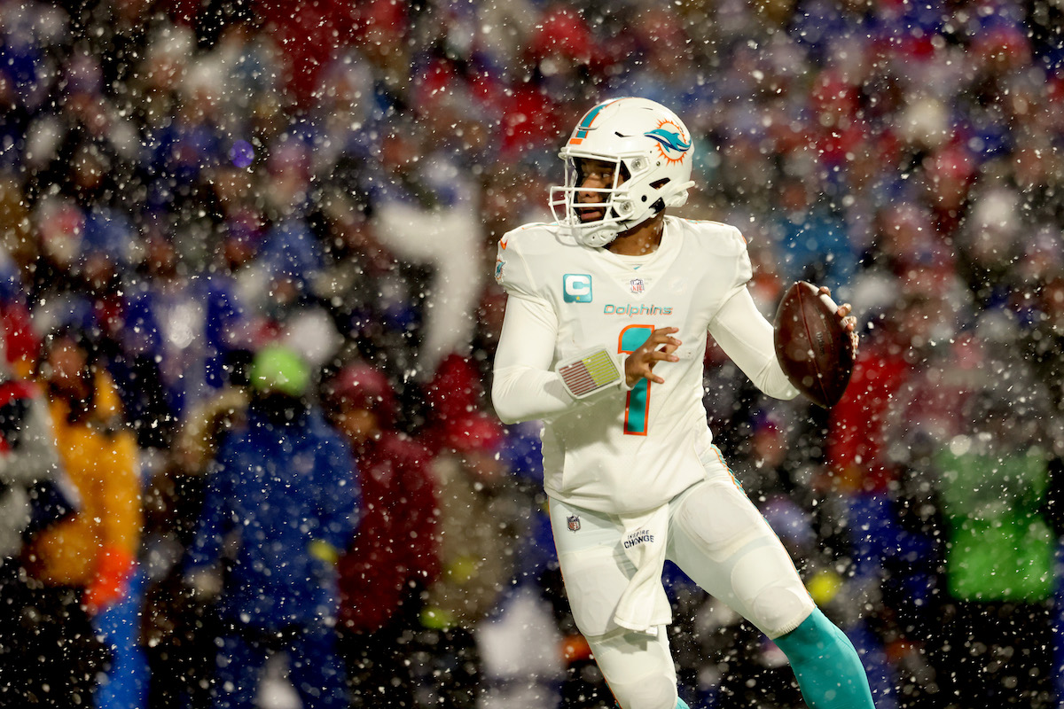 Bills fans throw snowballs to celebrate first touchdown vs