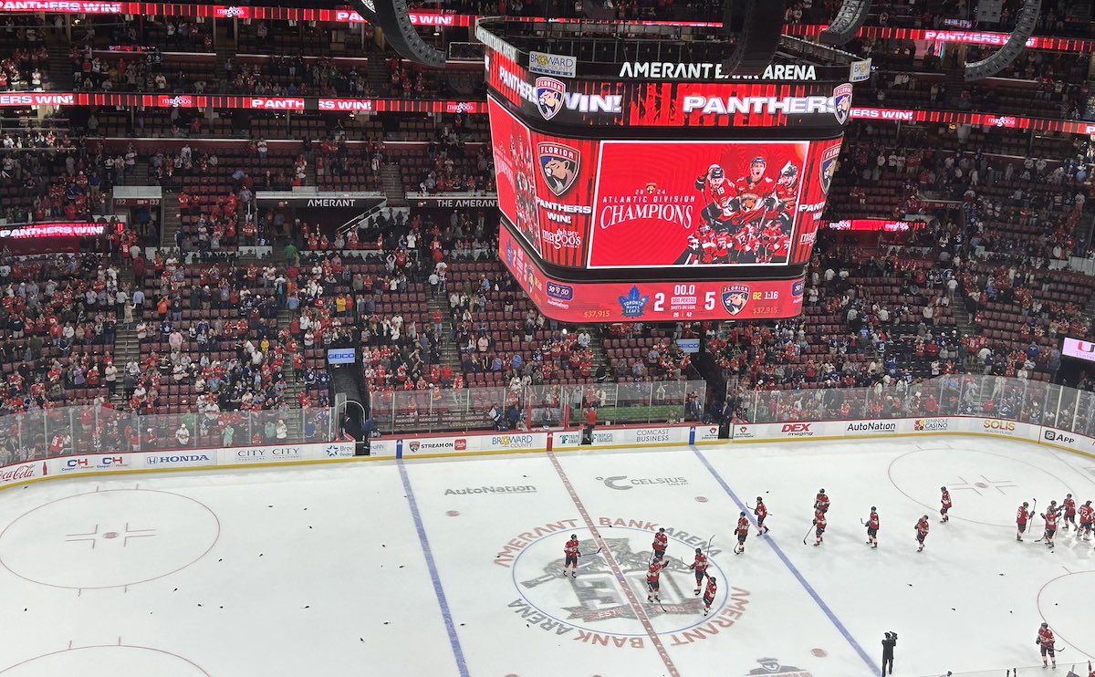 Florida Panthers Are Division Champions With Win Over Toronto