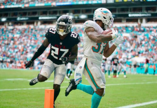 Dolphins Falcons penalties turnovers 16